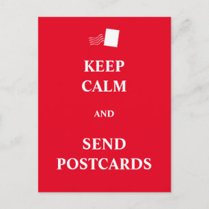 Houd rustig en stuur briefkaarten