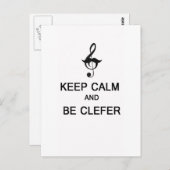 Houd rustig en wees slim. briefkaart (Voorkant / Achterkant)