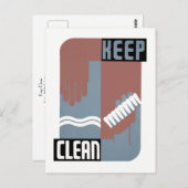 Houd schoon briefkaart (Voorkant / Achterkant)