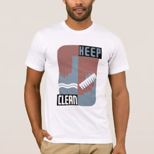 Houd schoon t-shirt