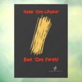 Houd Spaghetti in zijn geheel en boil First Window Raamsticker (Vel 3)