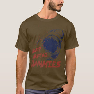 Houd Surfende Dummies Retro Scary Shark T-shirt