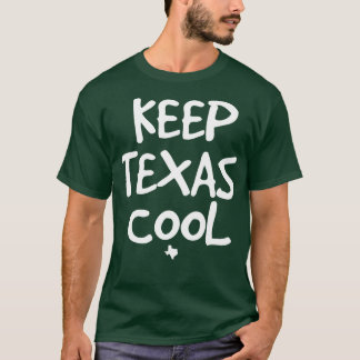 Houd Texas Cool donkere t - shirts