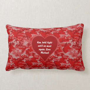 Houd Tight Red Camo Valentijn Pillow Kussen