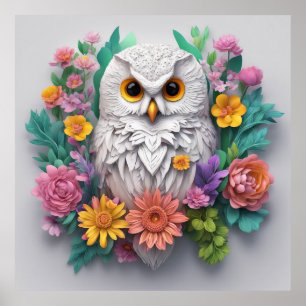 Houd Uil Design of ontwerp uw eigen Poster