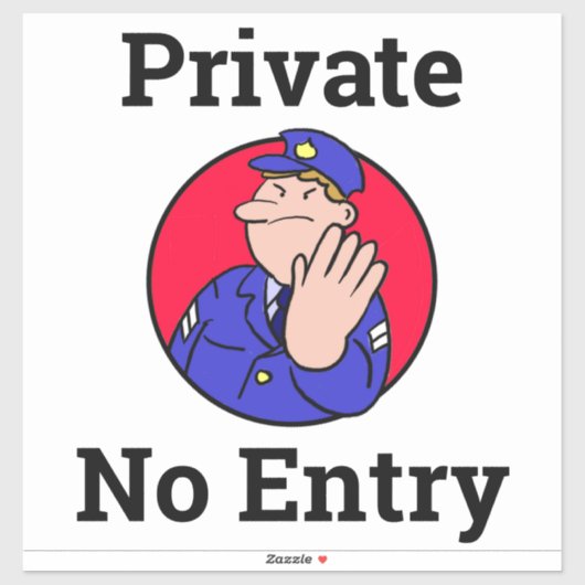 Houd uit, Geen Ingang, Privé, Geen Trekker van de  Sticker (Vel)
