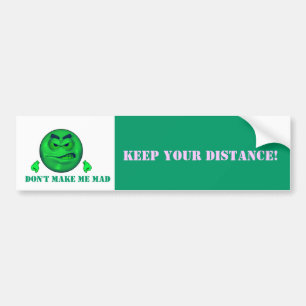 Houd uw afstand bumpersticker