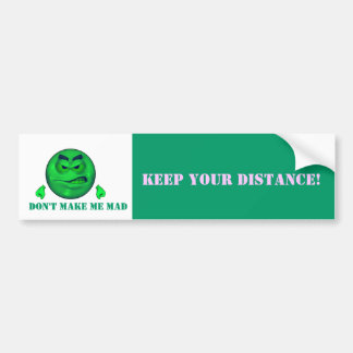 Houd uw afstand bumpersticker