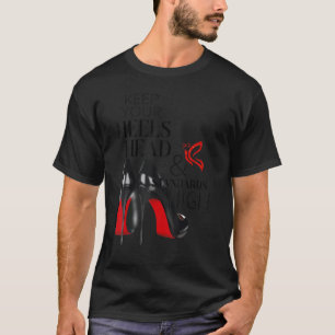 Houd uw hoofd en hoge standaarden in de merkmodus t-shirt