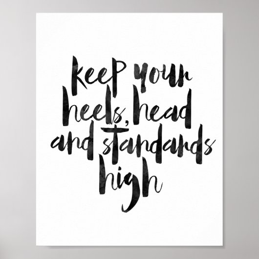 Houd uw hoofd en normen hoog poster (Voorkant)