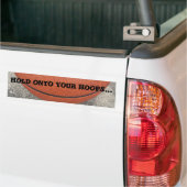 Houd uw HOOPS Basketball Bumpersticker vast (Op Truck)
