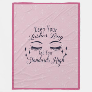 Houd uw Lashes lang en hoge standaarden Fleece Deken