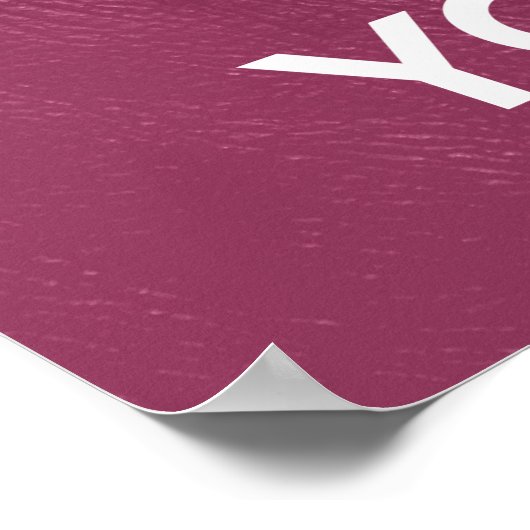 Houd uw nagels kalm en verf, roze leder poster (Hoek)