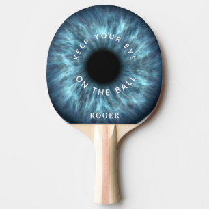 Houd uw ogen op de zwarte EYEBALL-pingpongpeddel Tafeltennisbatje