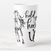 Houd uw paarden latte Mok vast (Voorkant)