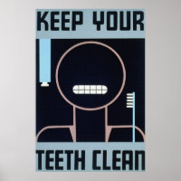 Houd uw Poster schoon voor de tanden