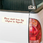 Houd uw religie bumpersticker (Op Truck)