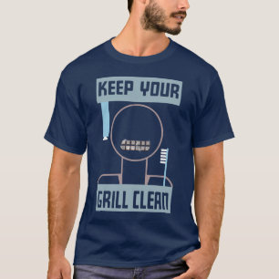 Houd uw shirt voor het reinigen van uw Grill schoo