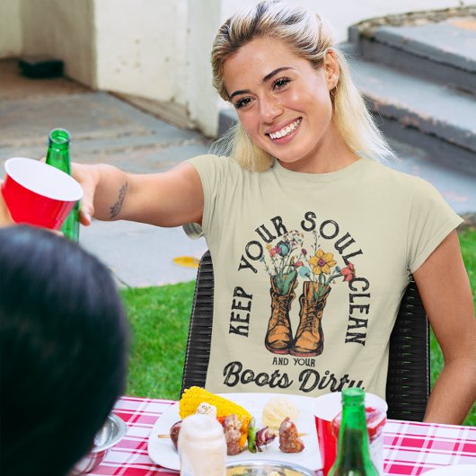 Houd uw soep schoon en uw Boots strak grafisch T-shirt