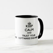 Houd uw software engineer rustig en vertrouw op uw mok (Voorkant rechts)