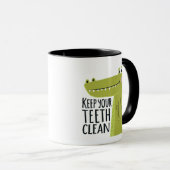 Houd uw tanden schoon mok (Voorkant rechts)