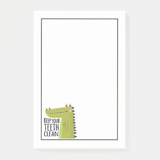 Houd uw tanden schoon post-it® notes (Voorkant)