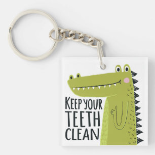 Houd uw tanden schoon sleutelhanger