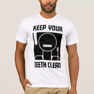 Houd uw tanden schoon t-shirt