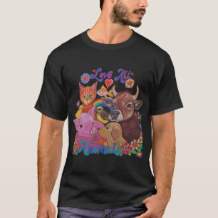 Houd van alle dieren t-shirt