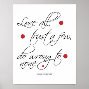 Houd van allen, Vertrouwen enkelen… Poster