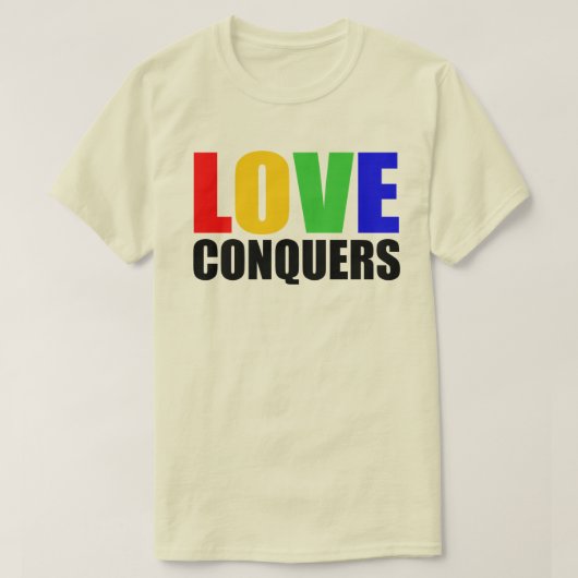 HOUD VAN CONQUERS. HAAT DIVIDES. T-SHIRT (Design voorkant)