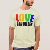 HOUD VAN CONQUERS. HAAT DIVIDES. T-SHIRT (Voorkant)
