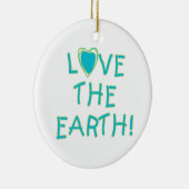 Houd van de Aarde Milieu Keramisch Ornament (Rechts)