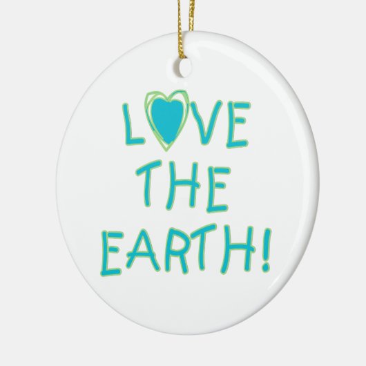 Houd van de Aarde Milieu Keramisch Ornament (Links)