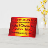 Houd van een Wenskaart van de Dag Kaart (Gele Bloem)