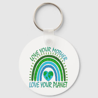 💚 Houd van je Moeder, Houd van je Planeet 🌍 Sleutelhanger