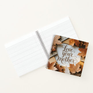 Houd van je Moeder Luxe Herfstbladeren Premium Kun Notitieboek