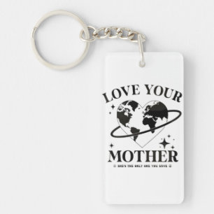 🌍💚 Houd van je Moeder 🌿 Sleutelhanger