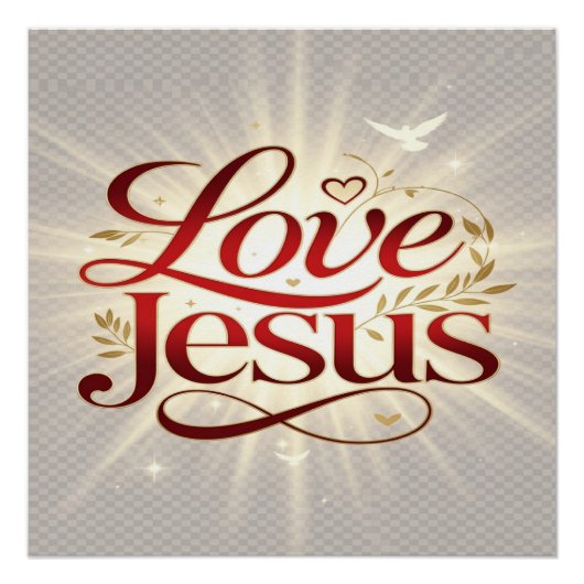 Houd van Jezus Perfect Poster (Voorkant)
