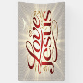 Houd van Jezus Spandoek (Verticaal)