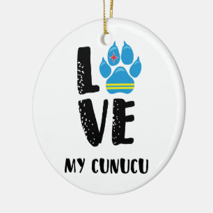 HOUD VAN MIJN CUNUCU (zwarte letters) - Versiering Keramisch Ornament