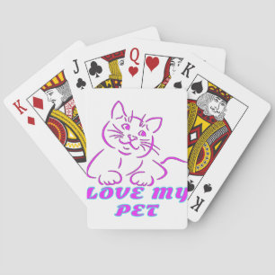 HOUD VAN MIJN KUSTPINK-PET POKERKAARTEN
