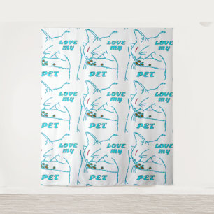 HOUD VAN MIJN KUTE AQUA-PET CAT WANDKLEED