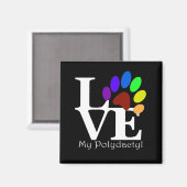 HOUD VAN Mijn polydactypoomhulling Magneet (Voorkant / Achterkant)