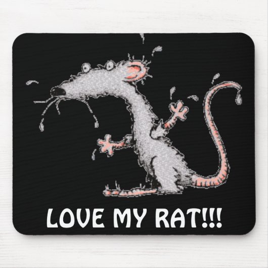HOUD VAN MIJN RAT!!! MOUSEPAD - CUTE!!! MUISMAT (Voorkant)