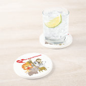 Houd van Onze Dierlijke Vrienden Zandsteen Onderzetter (Zijkant)