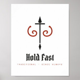 Houd Vast Traditionele Kracht Archiefposter Poster