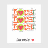 HOUD VERLIES MET Sticker Valentijnsdag hart (Vel)