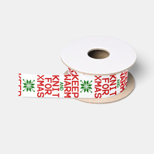 Houd Warm en Knit voor Kerstmis Lint