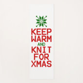 Houd Warm en Knit voor Kerstmis Yogamat (Voorkant)